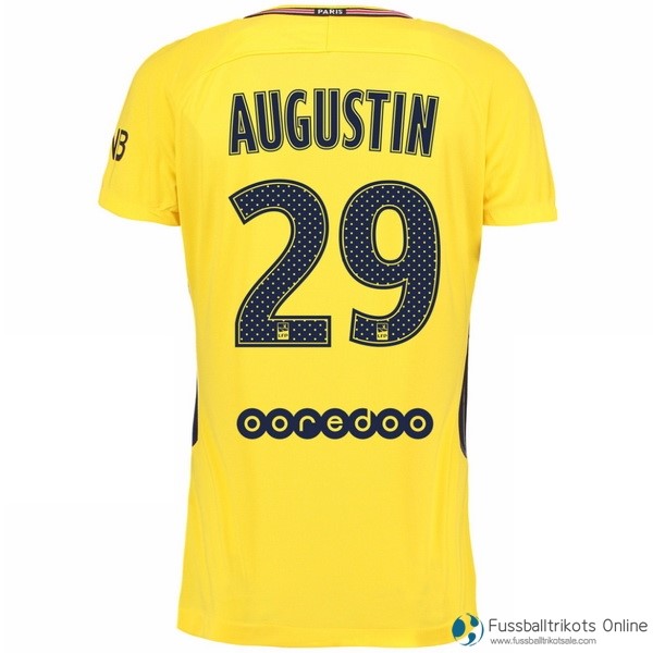 Paris Saint Germain Trikot Auswarts Augustin 2017-18 Fussballtrikots Günstig